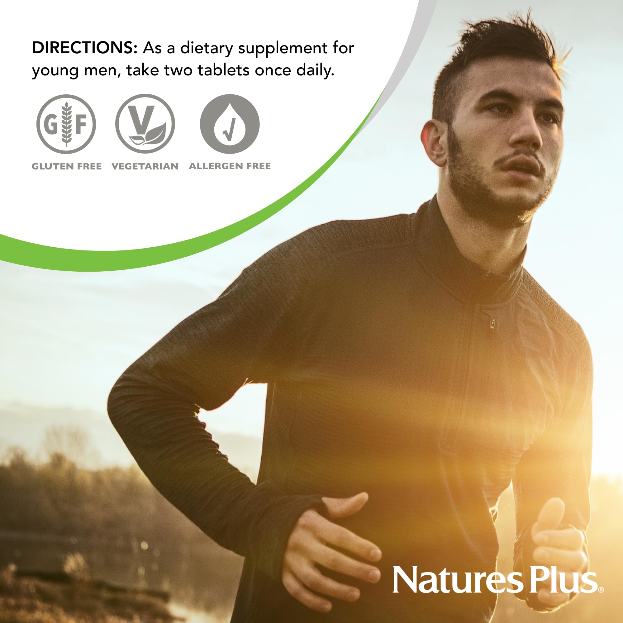 Product label showing sugar-free, vegetarian and gluten-free claims
