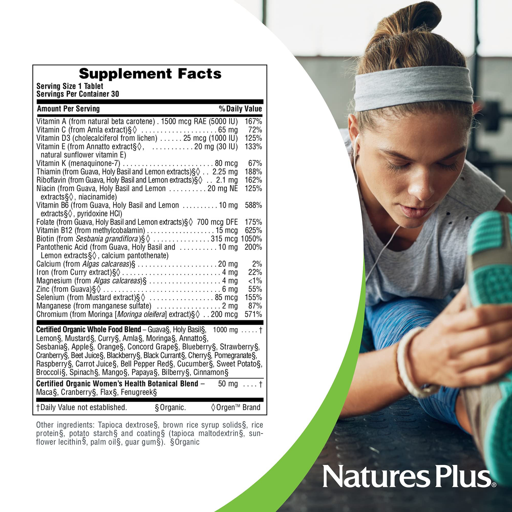 Vegan, gluten-free multivitamin packaging