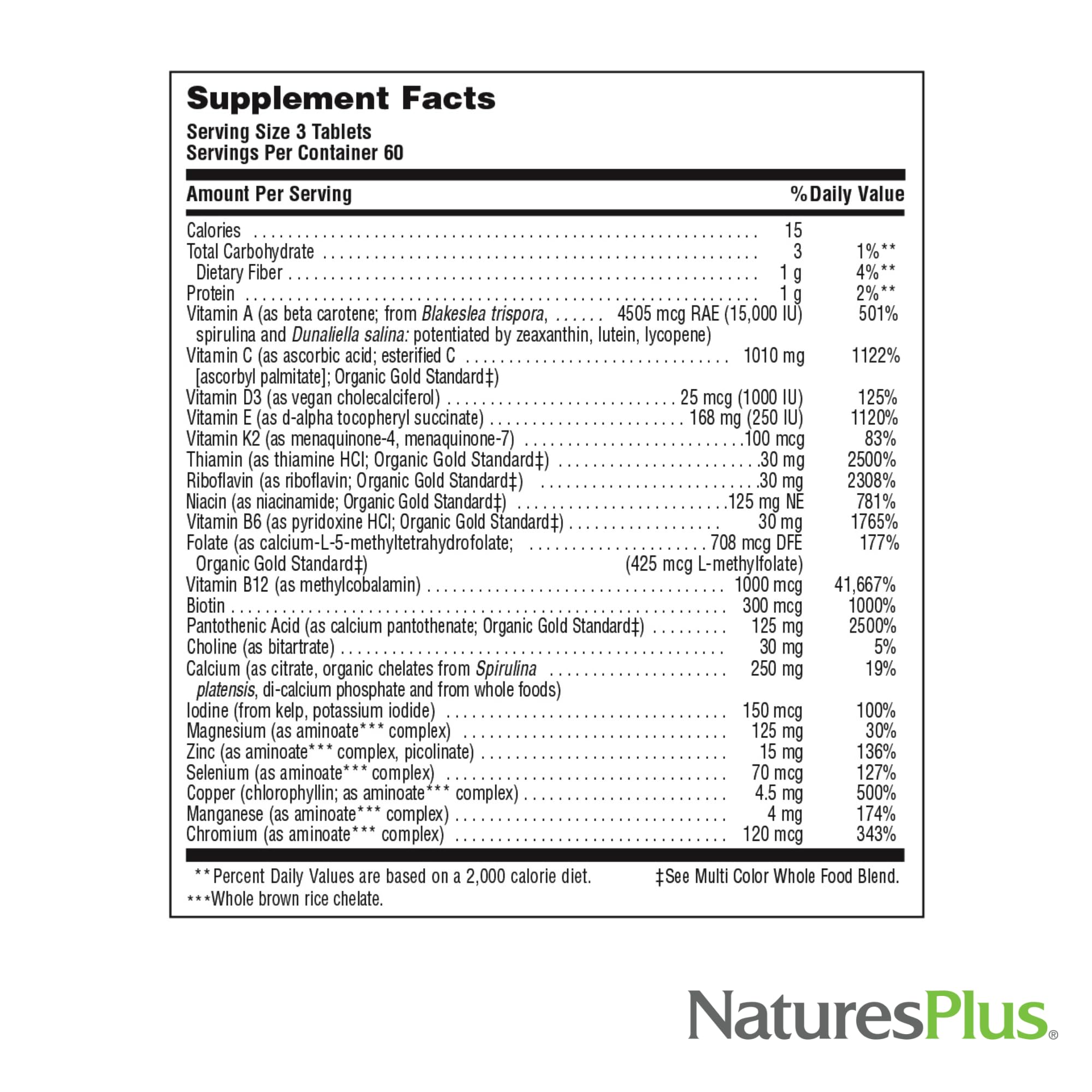 Bottle with vitamins D3, B12, and K2 information