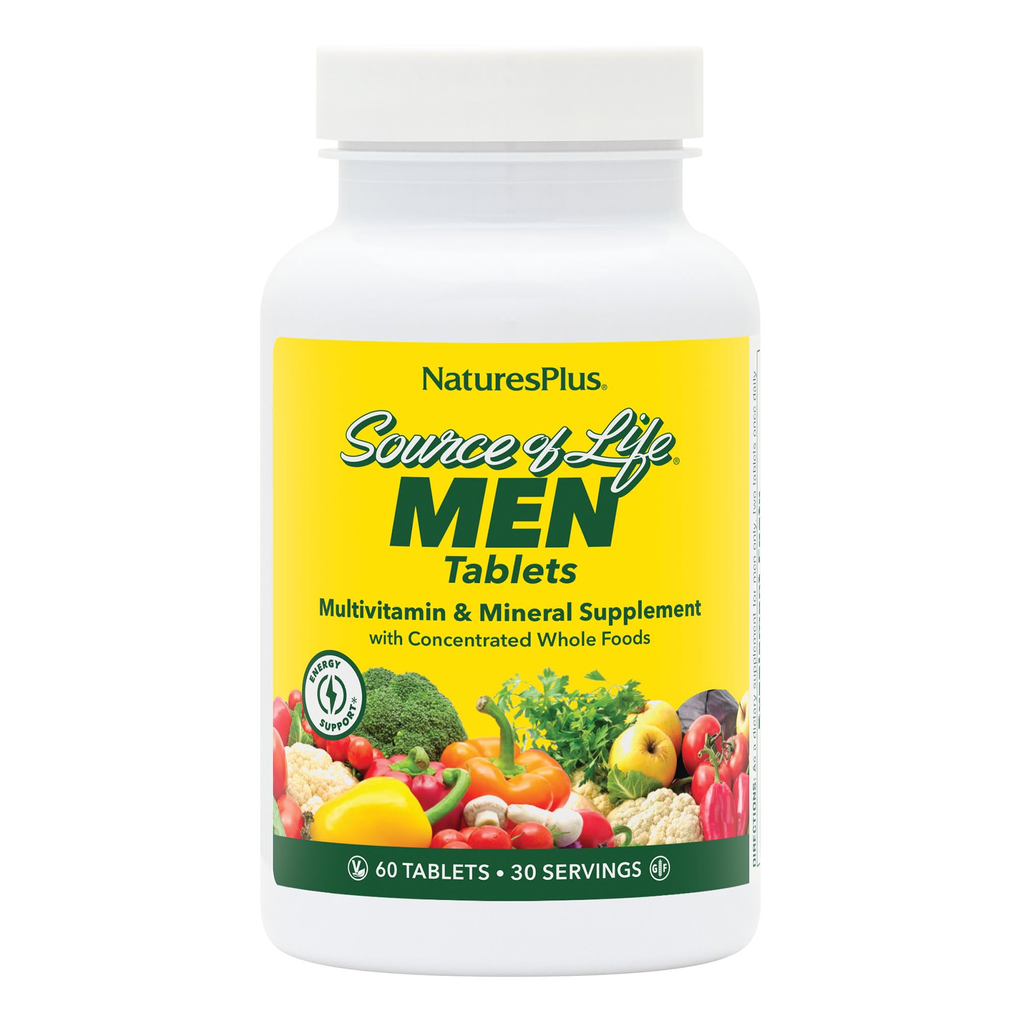 Natures Plus Source of Life Men Multivitamin bottle