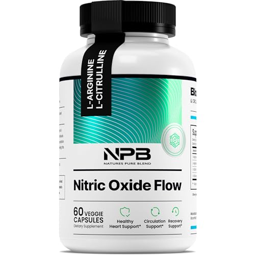 Front view of Nature's Pure Blend Nitric Oxide for Men bottle