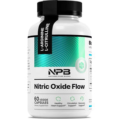 Front view of Nature's Pure Blend Nitric Oxide for Men bottle