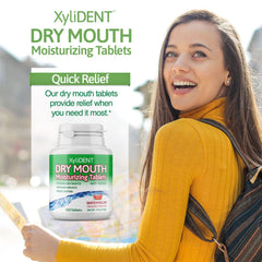 On-the-go fast-acting relief with XyliDENT dry mouth tablets