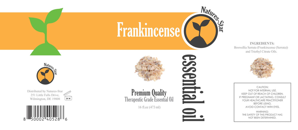 16-ounce bulk bottle of Frankincense essential oil by Natures-Star