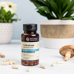 Front packaging of Nature's Sunshine Colostrum with Immune Factors