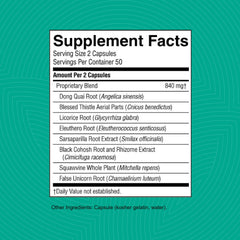C-X (100) bottle showing citrus bioflavonoids ingredient section