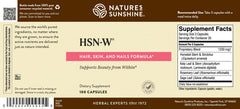 Front view of Nature's Sunshine HSN-W bottle