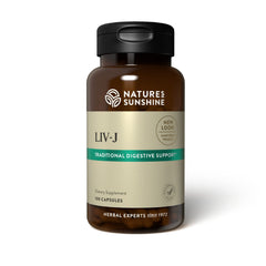 Nature's Sunshine LIV-J bottle containing 100 capsules