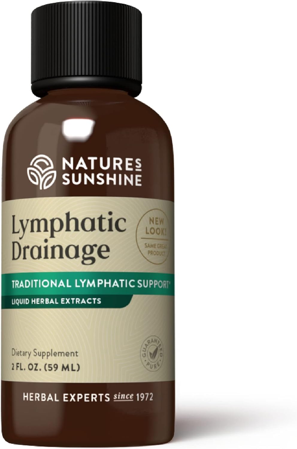 Nature's Sunshine Lymphatic Drainage Drops bottle for daily use.
