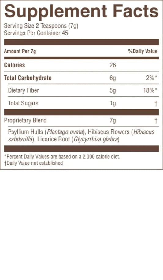 Psyllium Hulls Combination 11 Oz packaging and bottle
