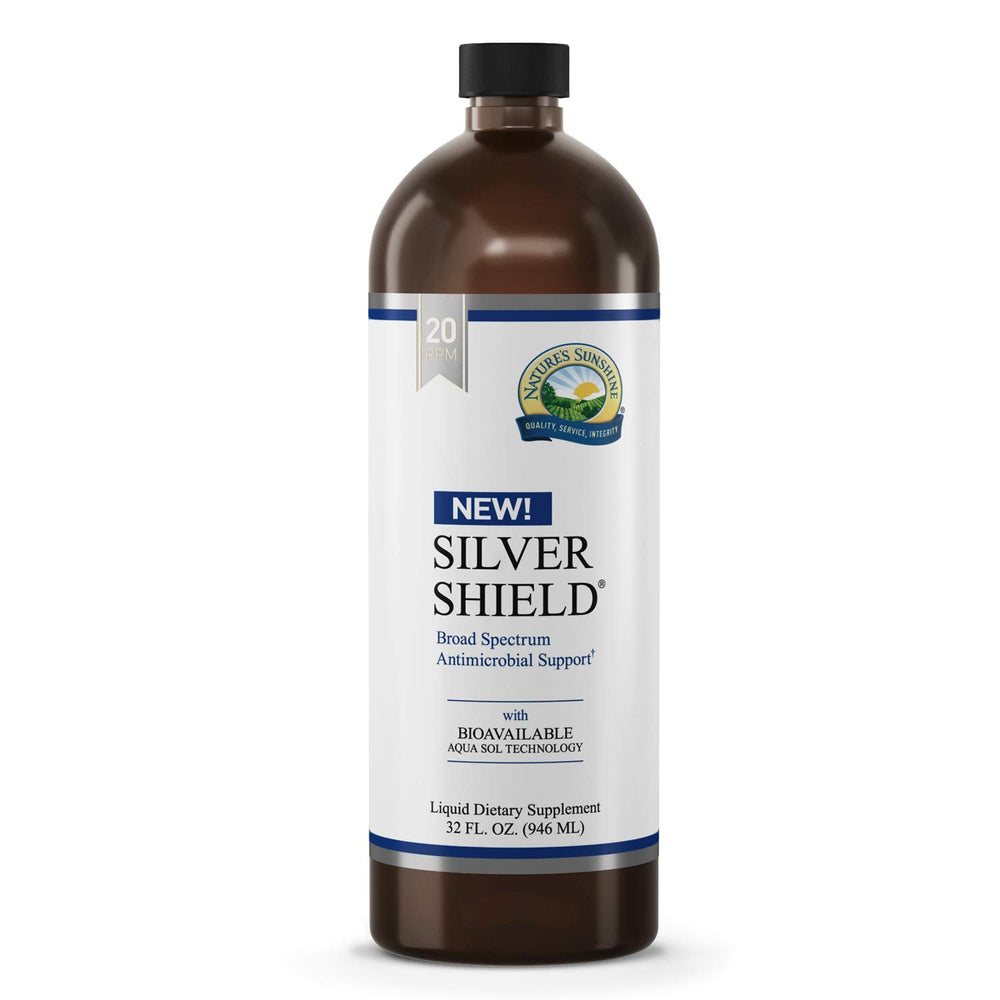 Nature's Sunshine Silver Shield Liquid bottle 32 fl oz front view