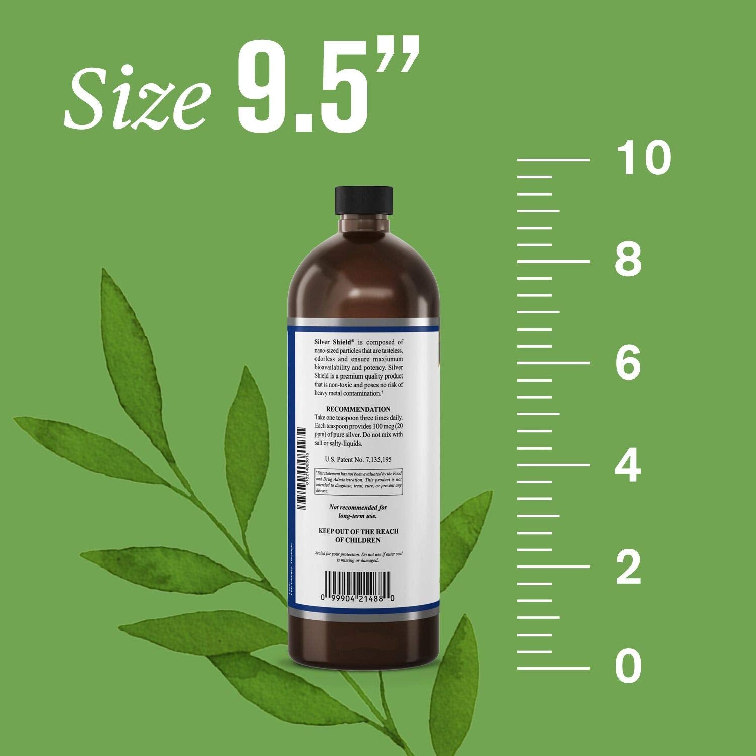 Nature's Sunshine Silver Shield Liquid dropper ready for measured dosing