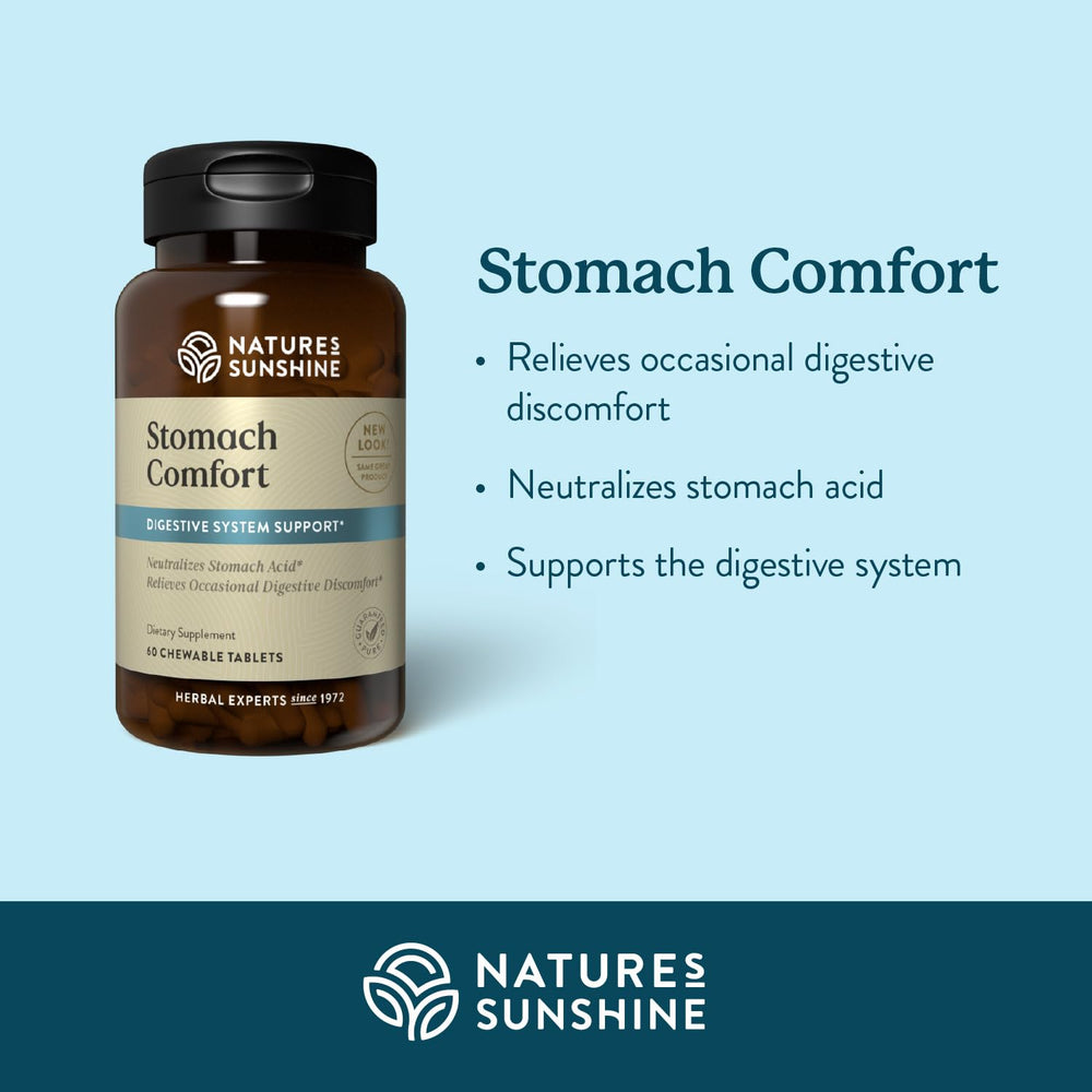 Nature's Sunshine Stomach Comfort ginger slices convey soothing tummy support