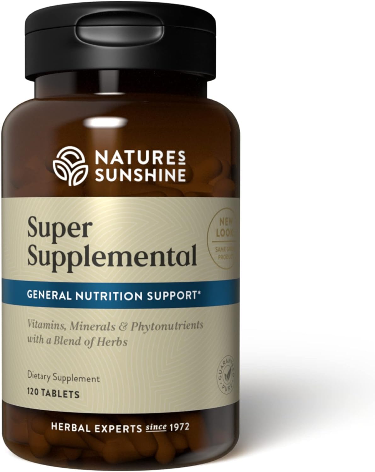 Nature's Sunshine Super Supplemental bottle and tablets (120 tabs)
