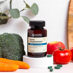 Herbal ingredients such as dandelion root, alfalfa aerial parts and rose hips