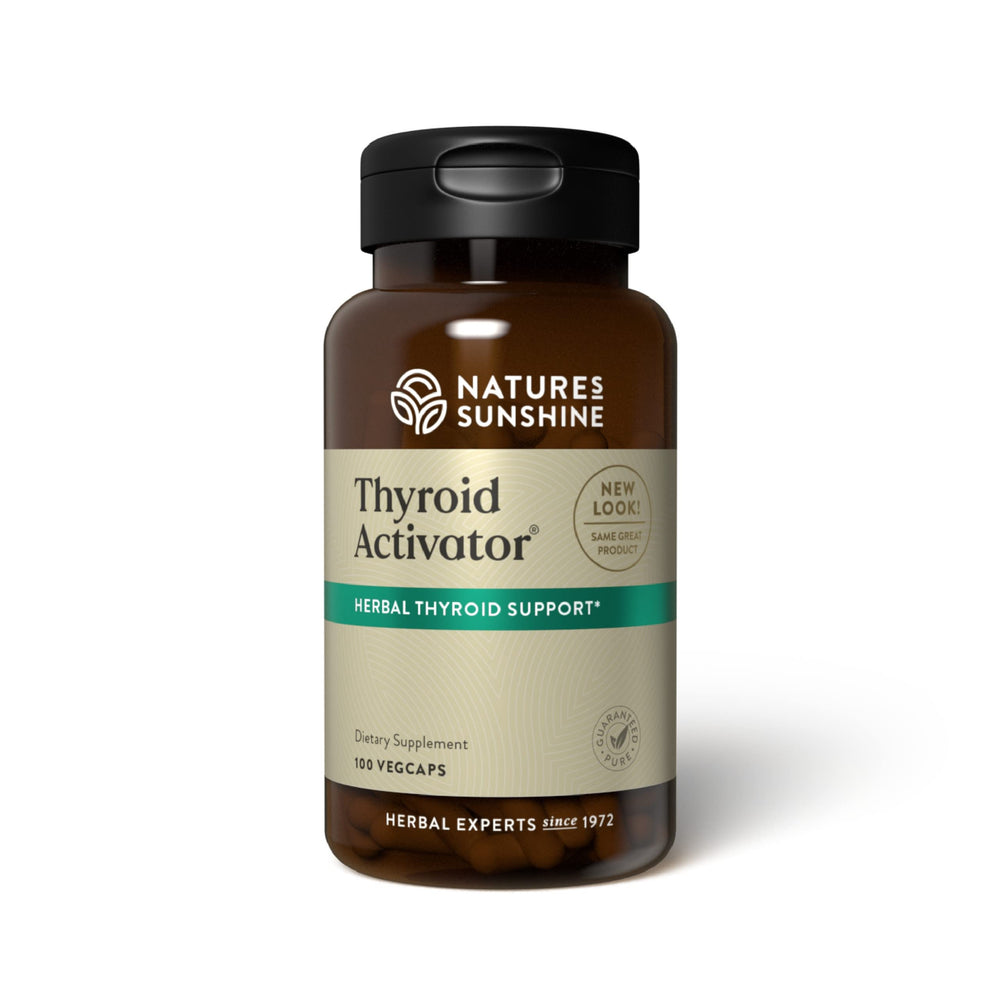 Packaging for Nature's Sunshine Thyroid Activator 100 Capsules