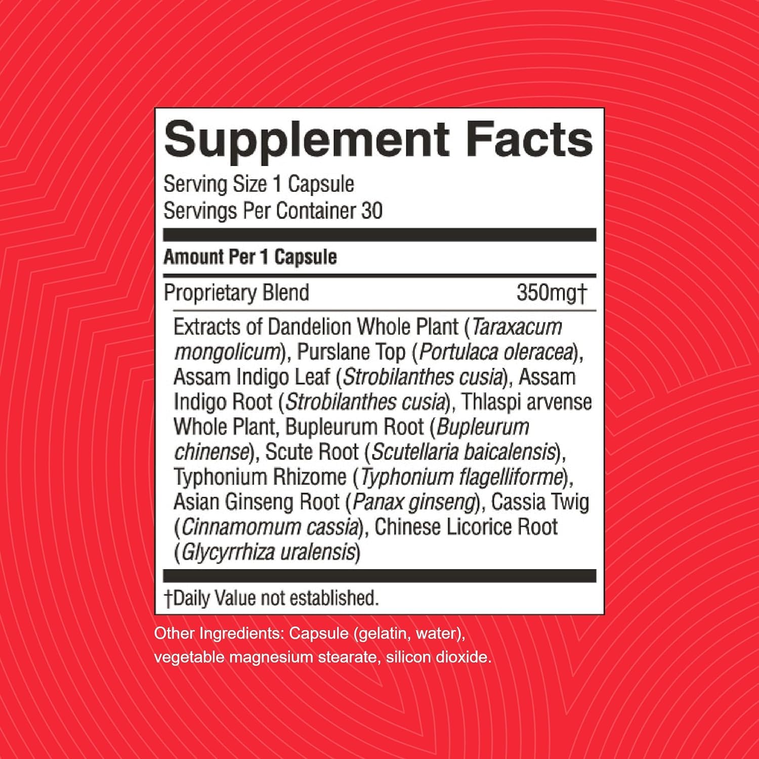 Nature's Sunshine VS-C TCM capsule pack shown with glass for daily routines
