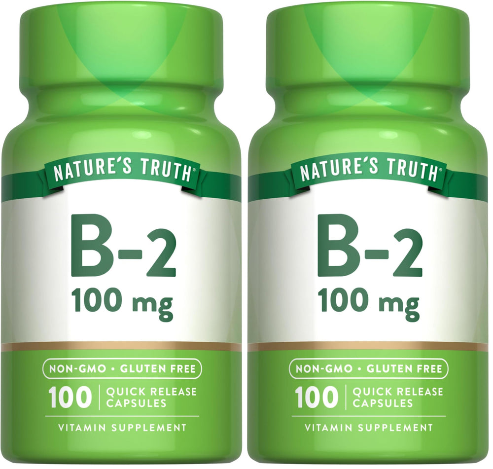 Nature's Truth B2 Vitamin bottle label