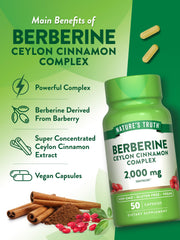Illustration of Berberine and Ceylon Cinnamon ingredients