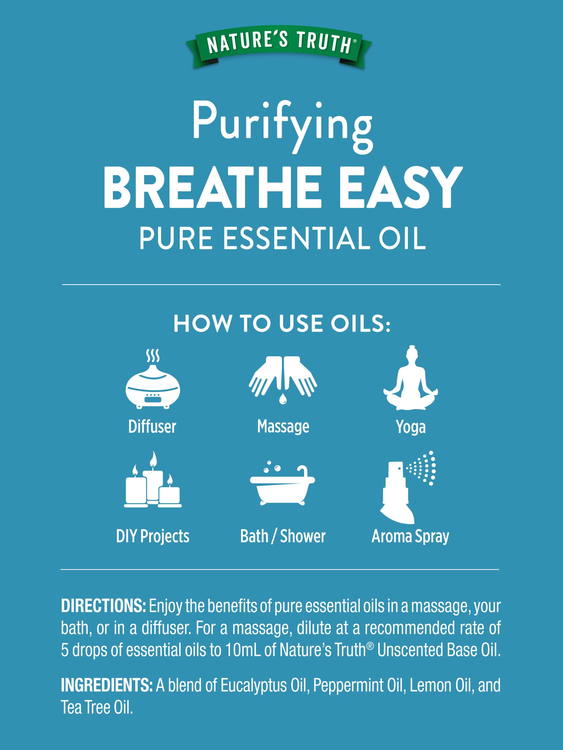 Eucalyptus oil component for Breathe Easy blend
