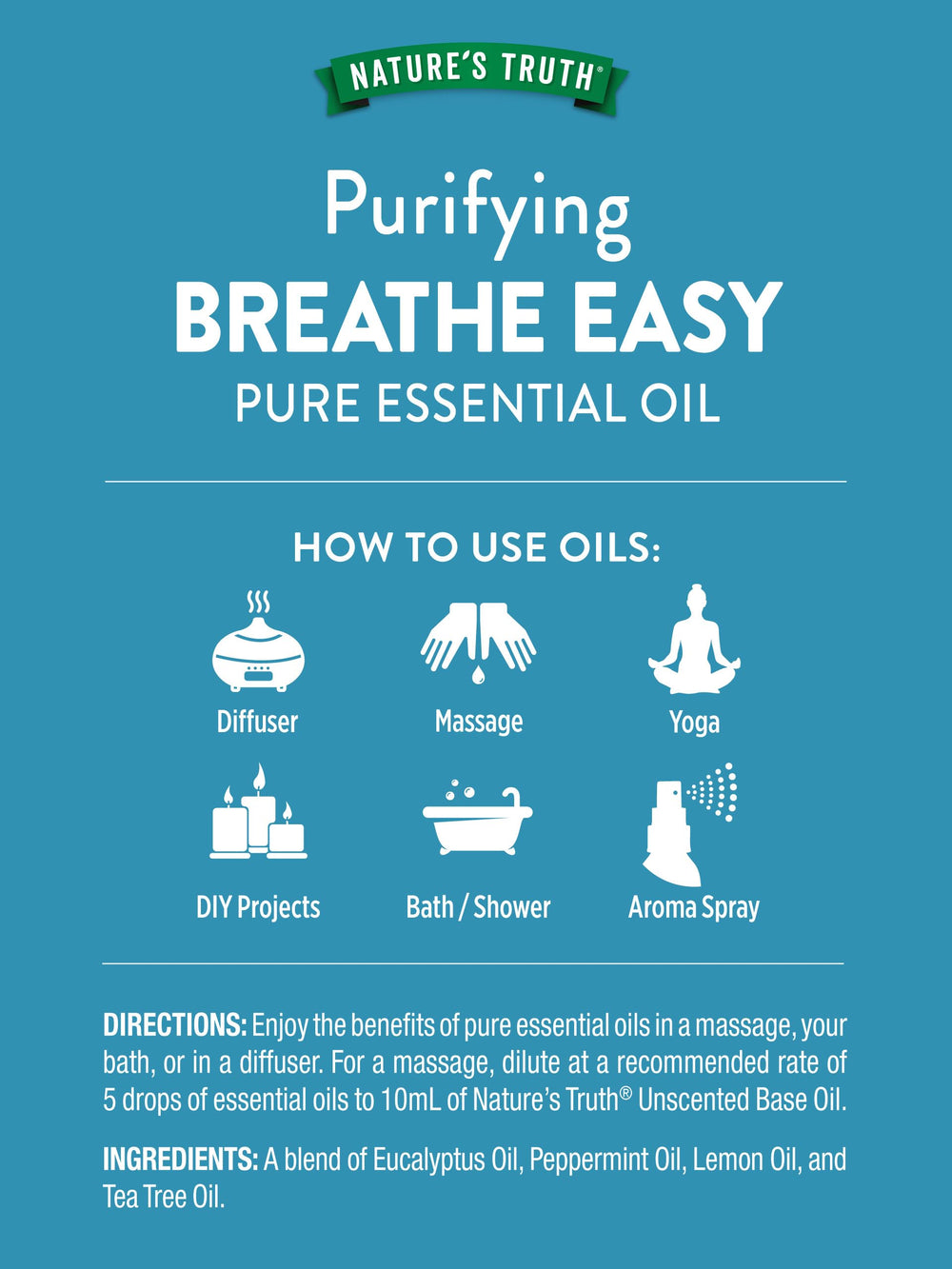 Eucalyptus oil component for Breathe Easy blend