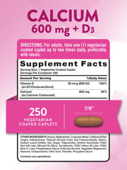 Close-up of calcium and vitamin D3 capsules