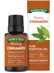 Nature's Truth Cinnamon Essential Oil bottle with 15 mL label