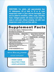 Grass-fed collagen peptides Type I & III label