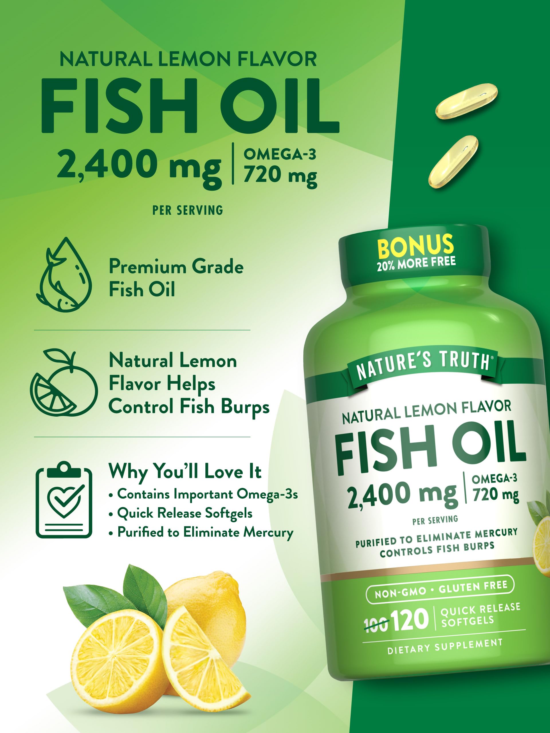 Purified fish oil illustration