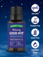 Good Nite essential oil in a bath setting