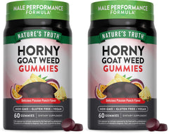 Front view of Nature's Truth Horny Goat Weed Gummies 60-count (Pack 2)