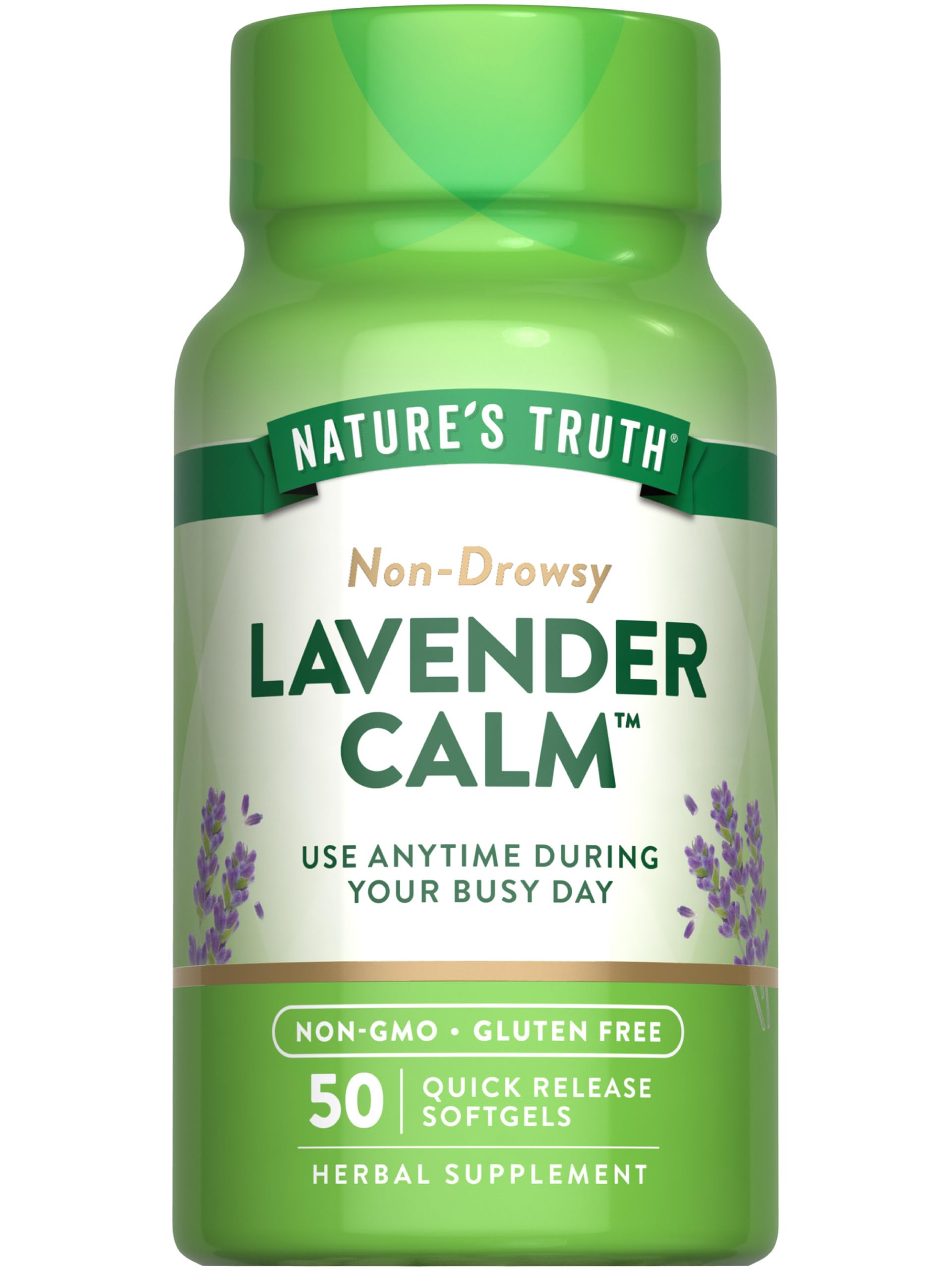 Nature's Truth Lavender Calm Softgels bottle - 50 count