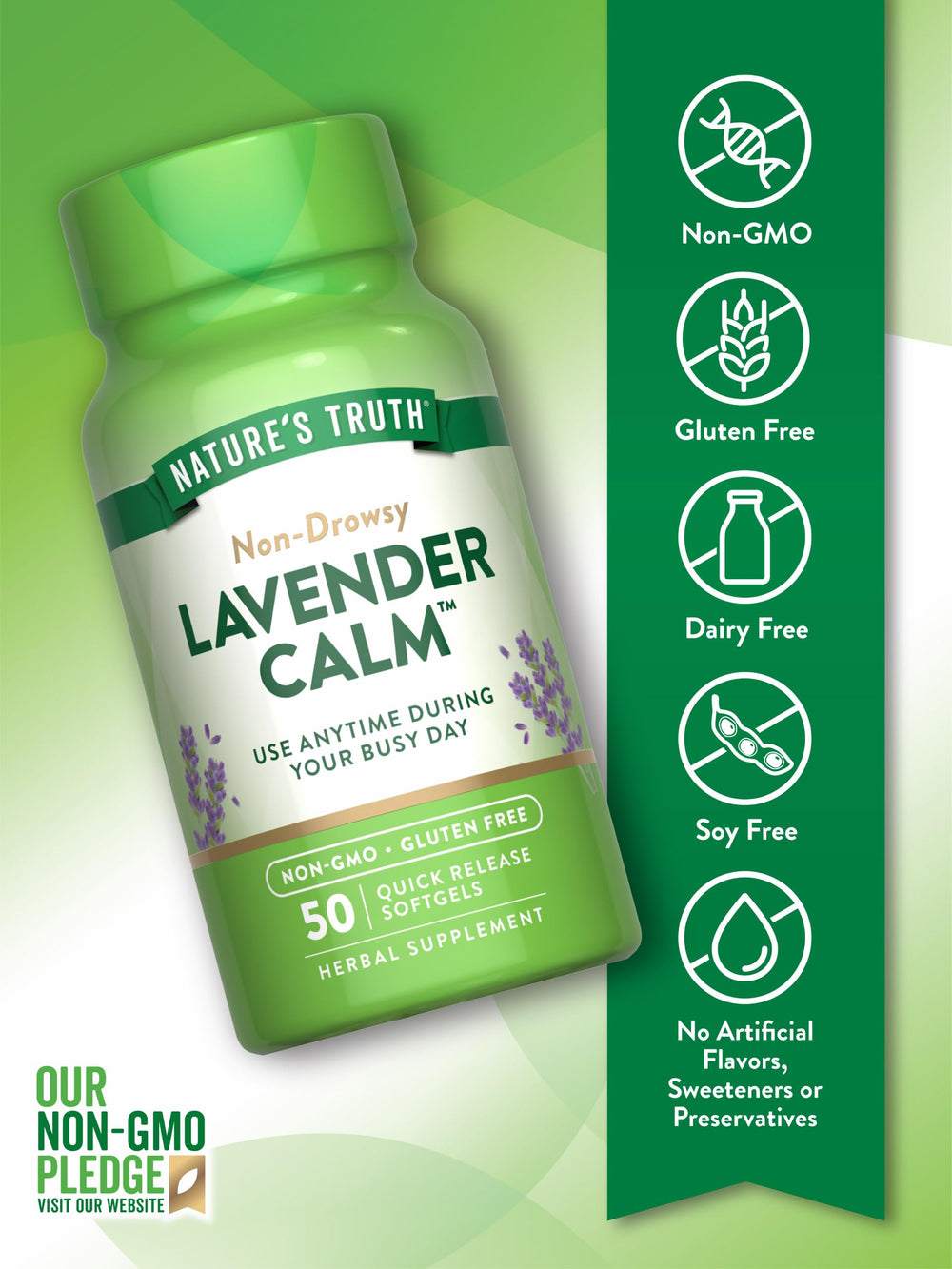 Lavandula angustifolia lavender flower used in softgels