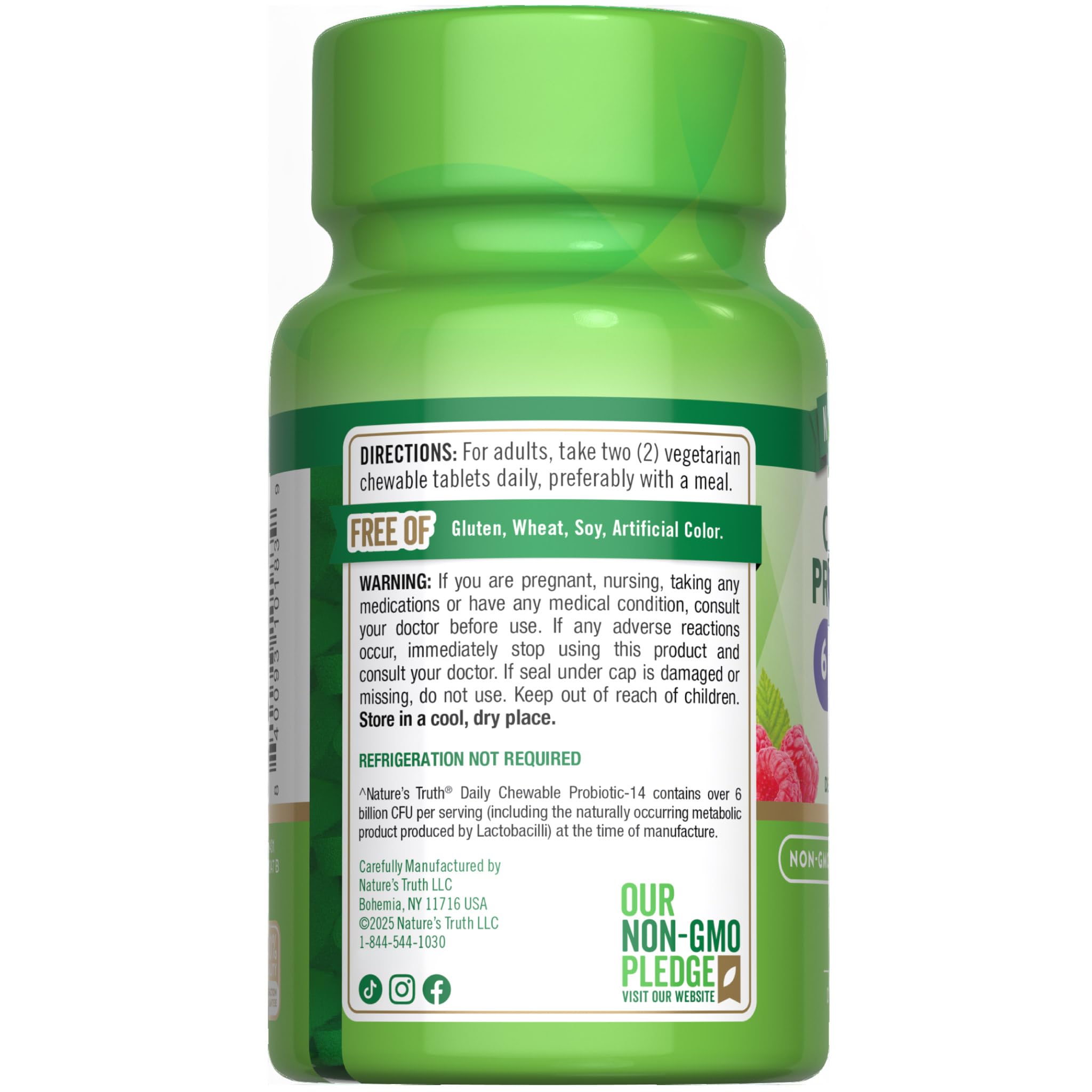 Nature's Truth logo with probiotic branding