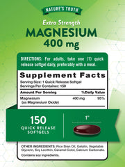 Gluten-free and Non-GMO icons for Nature's Truth Magnesium supplement