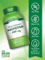 Nature's Truth Magnesium supplement label
