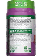 Badges showing vegan, non-GMO and gluten-free on packaging