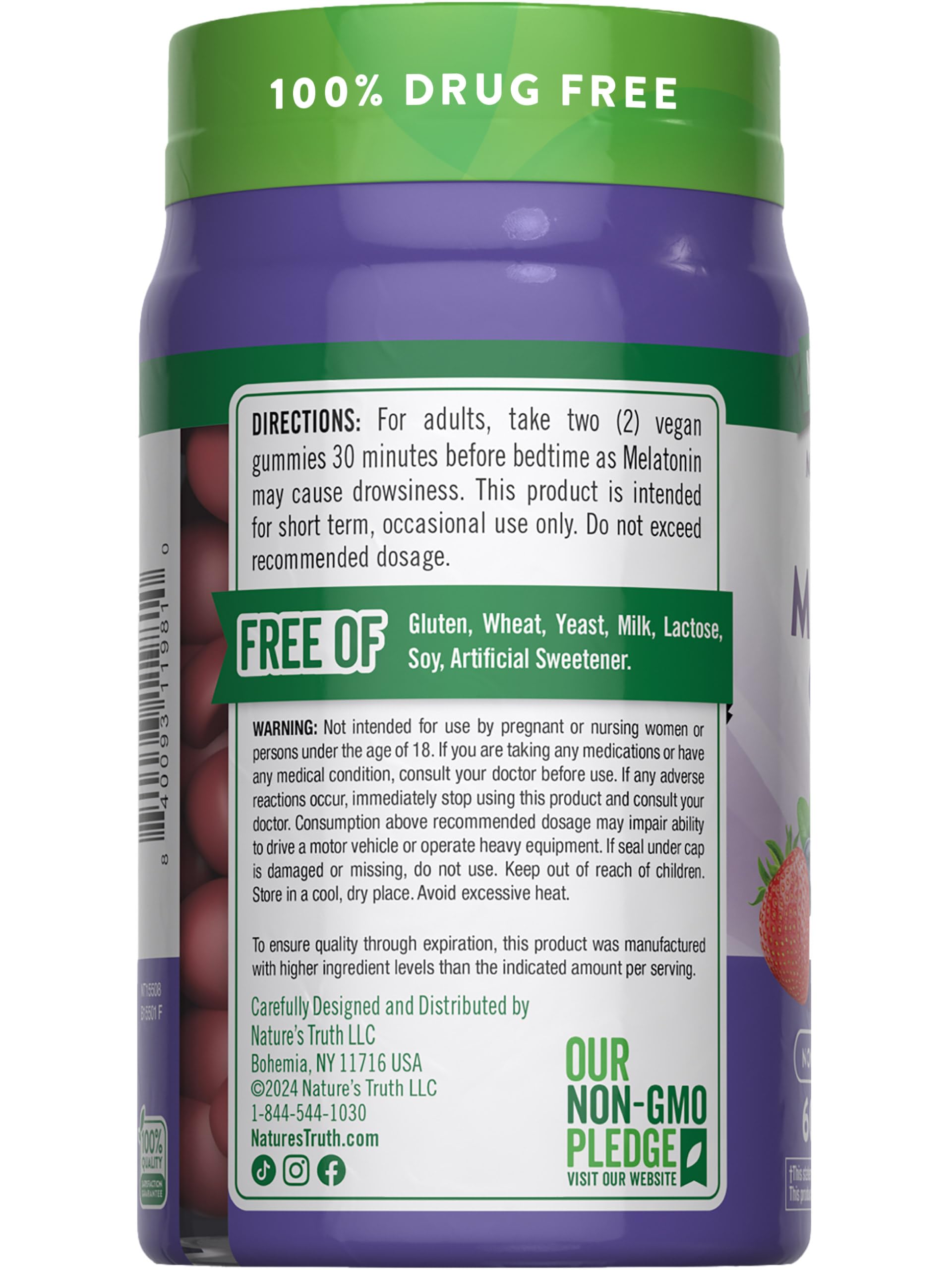 Box and bottle of Nature's Truth Melatonin Gummies