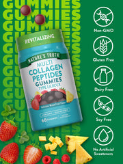 Close-up of mixed fruit flavor gummies