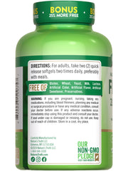 Softgel capsules with lemon slices to highlight lemon flavor