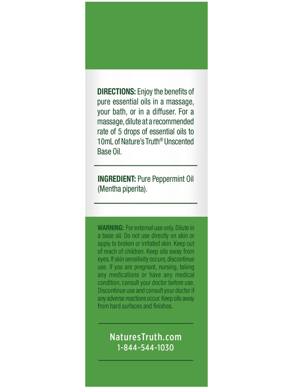 Product shot of Nature's Truth Peppermint Essential Oil 15 mL