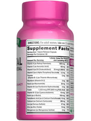 Lifestyle image with prenatal vitamins in a wellness setting