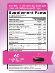 Close-up of Nature's Truth Prenatal Vitamins label