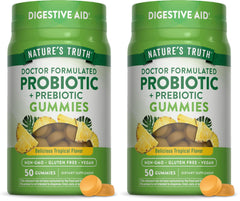 Front view of Nature's Truth Probiotic Gummies for Adults Pack of 2