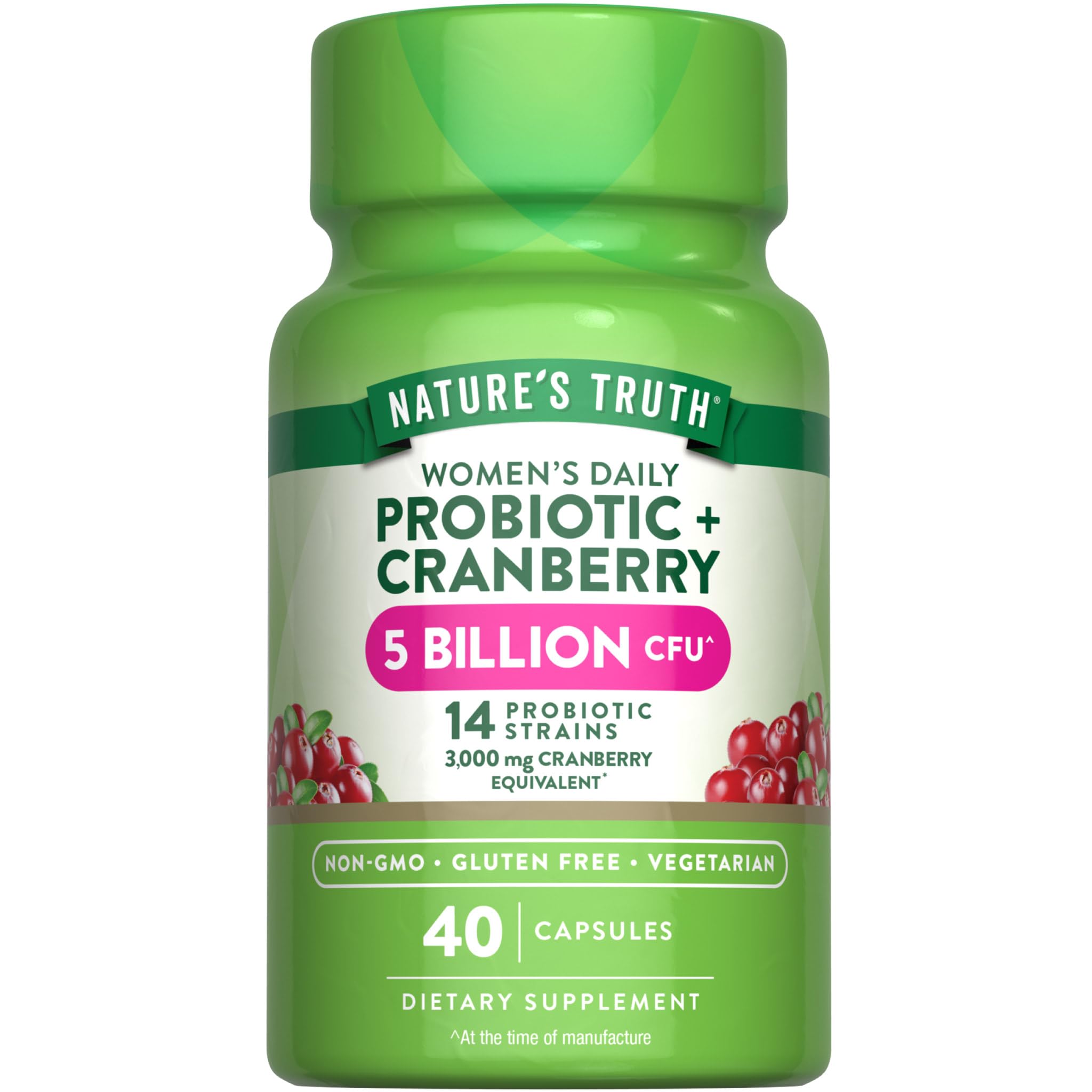 Nature's Truth Probiotics for Women bottle with label