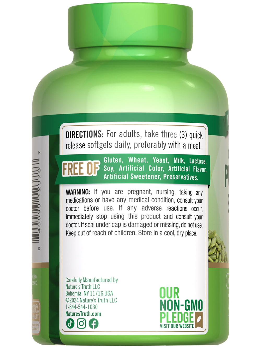 Graphic demonstrating 3000 mg per serving and daily use