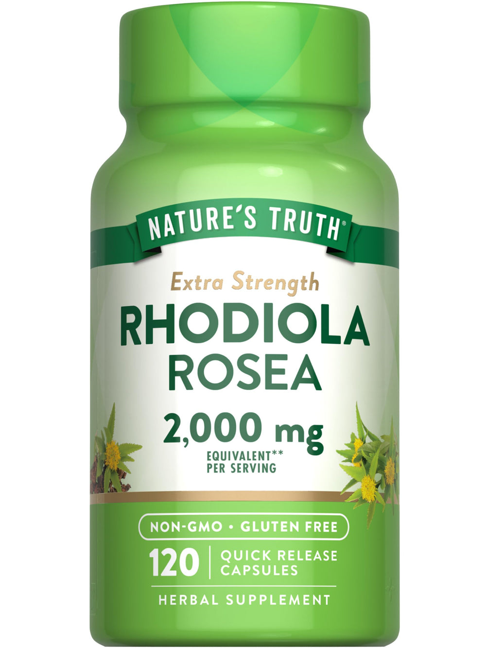 Nature's Truth Rhodiola Rosea bottle with 120 capsules