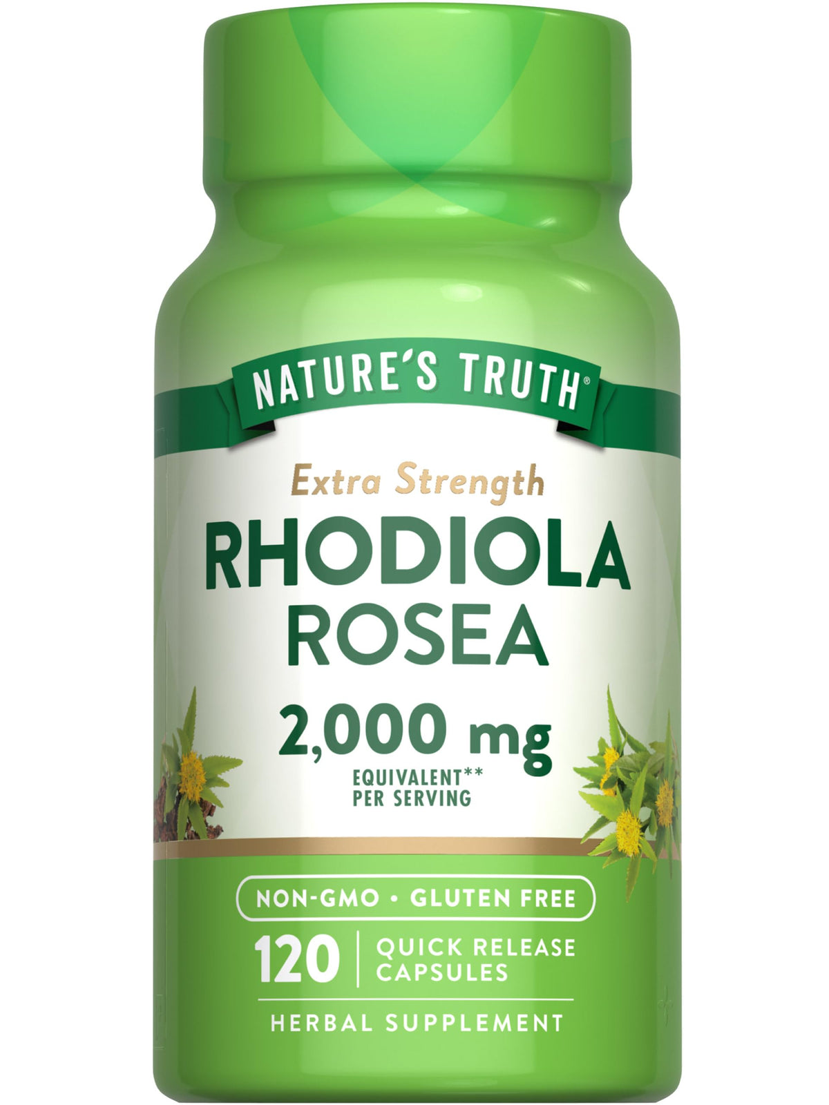 Nature's Truth Rhodiola Rosea bottle with 120 capsules