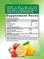 Gluten-free and Non-GMO certification on Nature's Truth Stress Relief Gummies packaging