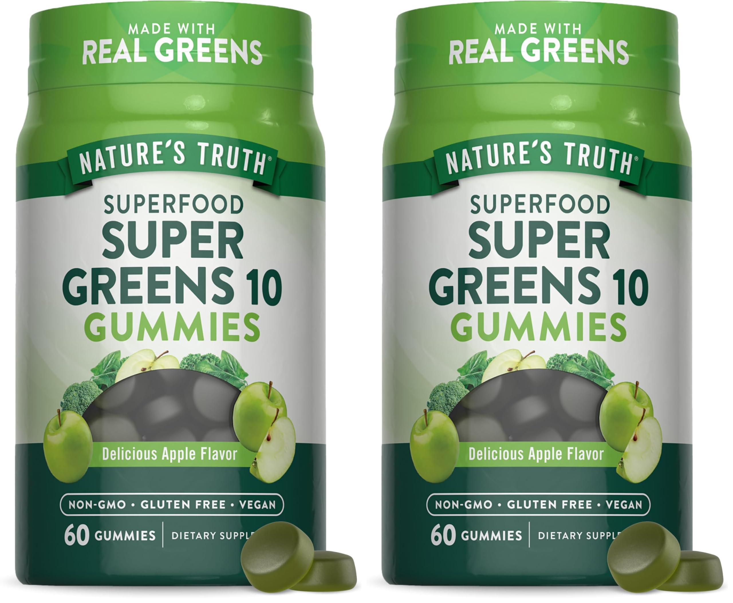 Nature's Truth Super Greens Gummies bottle front